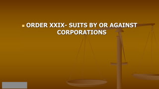 Code of civil procedure 1908 suits in particular cases pptx
