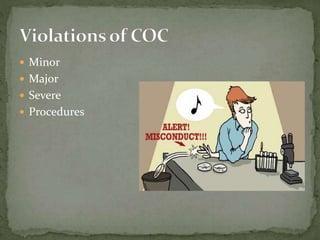  Minor
 Major
 Severe
 Procedures
 