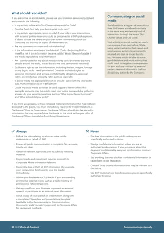 Code of Conduct BHP | PDF