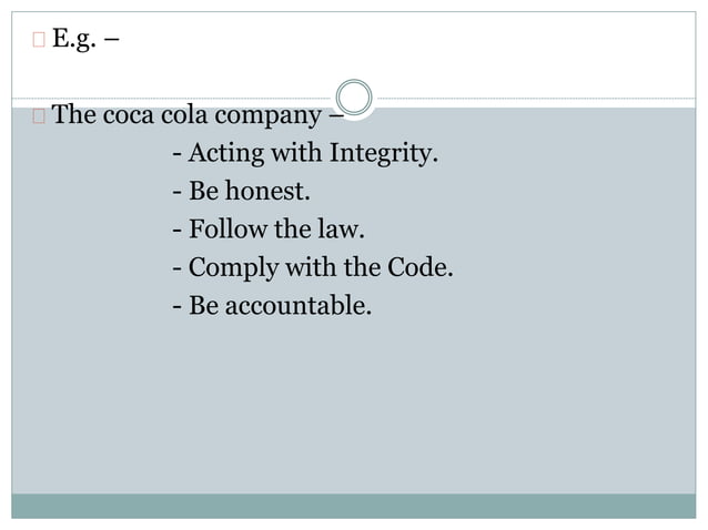Code of conduct(BECG) PPTX Code of conduct(BECG) PPTX