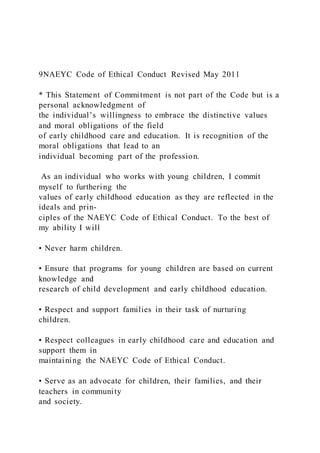 Code of Ethical Conductand Statement of CommitmentA posi | DOCX