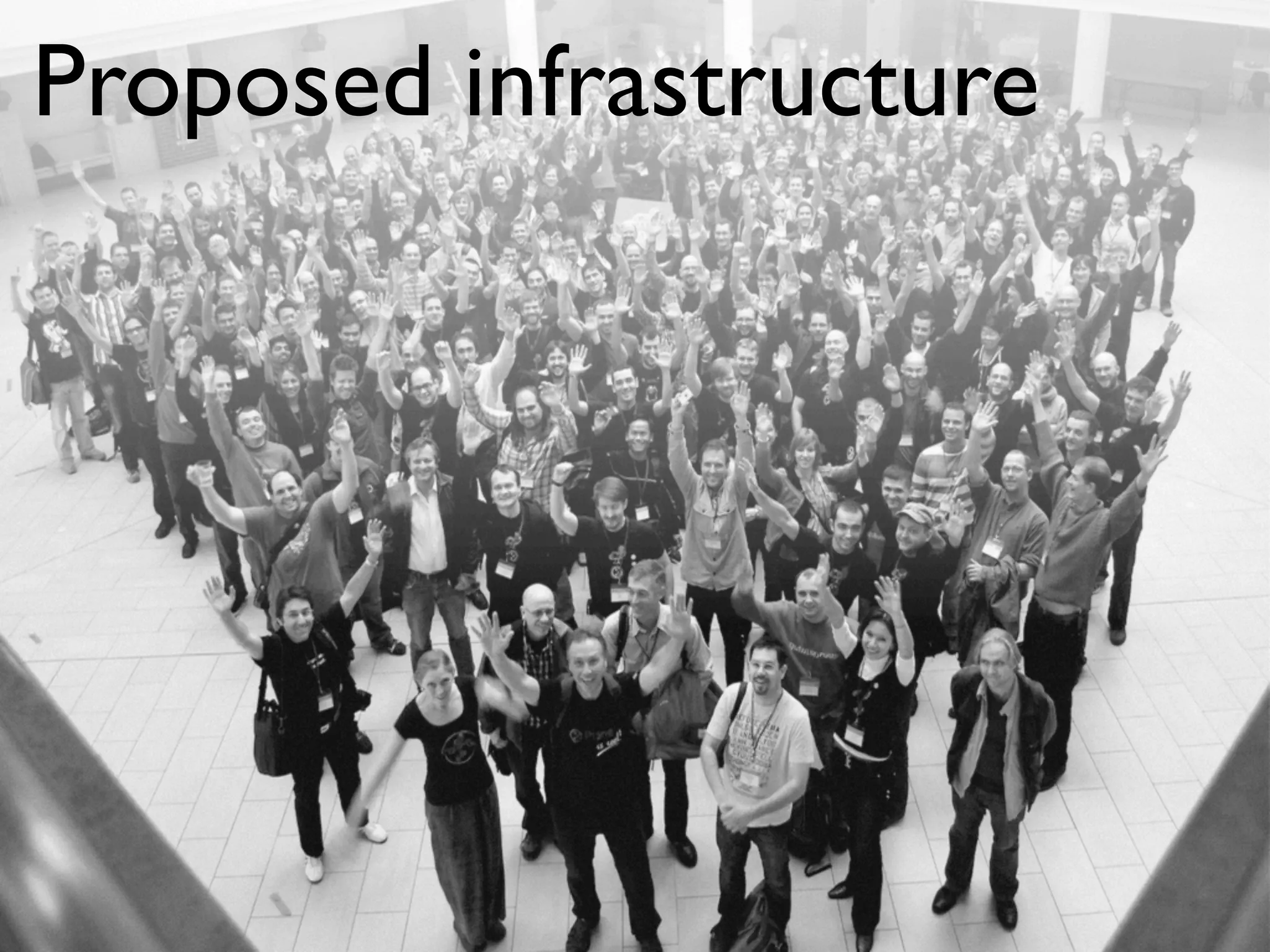 Proposed infrastructure
 