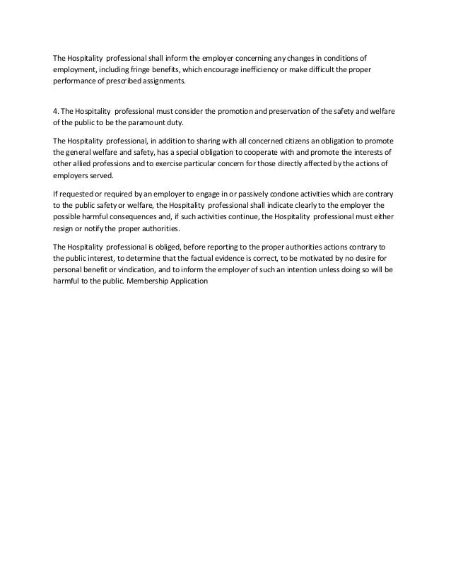 Code Of Ethics Code Of Ethics