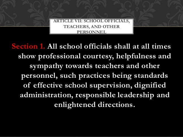 Code Of Ethics For Professional Teachers Art 7 Code Of Ethics For Professional Teachers Art 7
