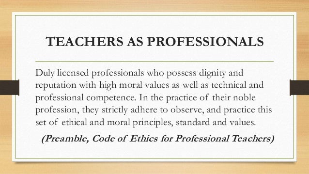 Code Of Ethics For Teachers Code Of Ethics For Teachers