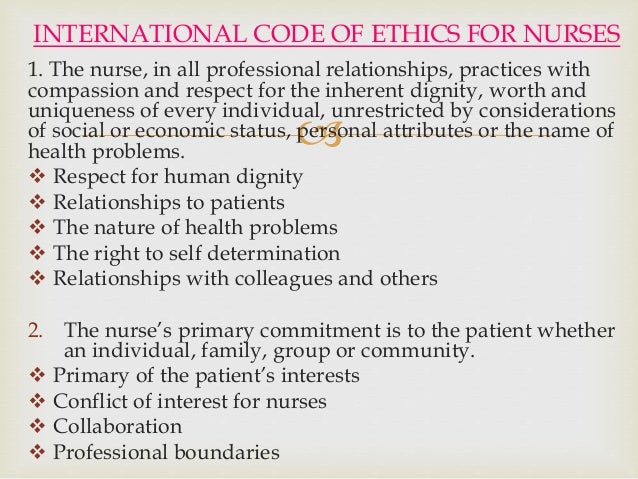 Nursing Philosophy and Code of Ethics