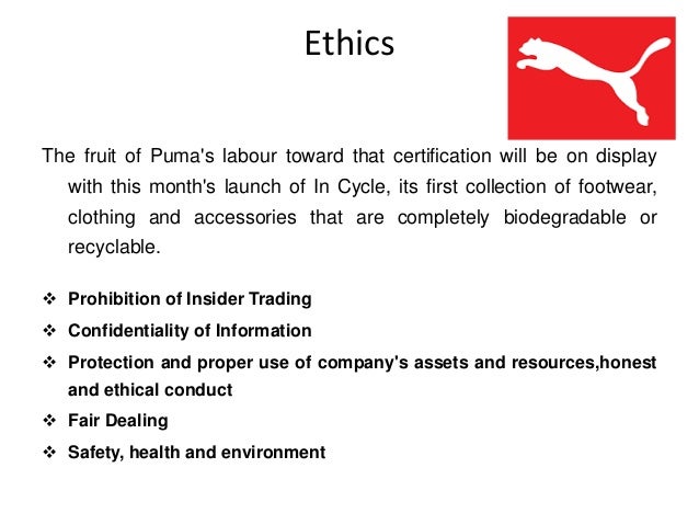 puma code of ethics