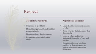Code of ethics and professional conduct (1) | PPTX