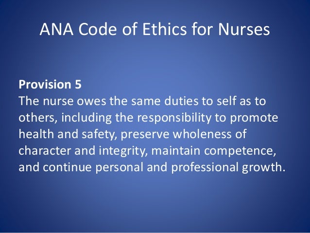Ana Code Of Ethics For Nurses Ana Code Of Ethics For Nurses