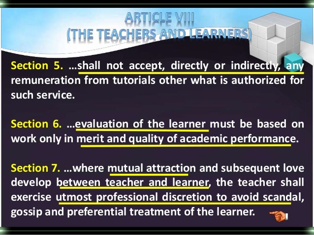 Code Of Ethics For Professional Teachers Of The Philippines Code Of Ethics For Professional Teachers Of The Philippines
