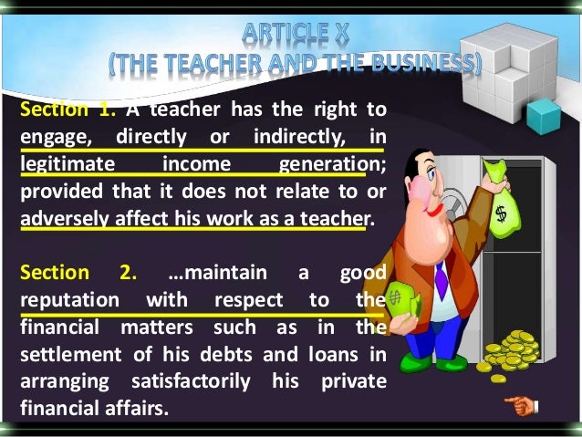 Code Of Ethics For Professional Teachers Of The Philippines Code Of Ethics For Professional Teachers Of The Philippines