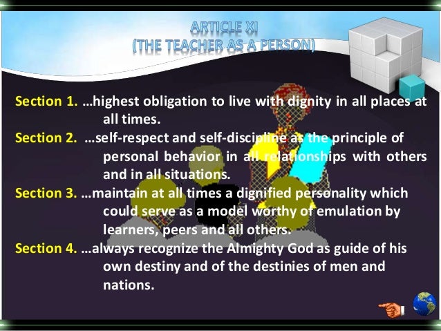 Code Of Ethics For Professional Teachers Of The Philippines