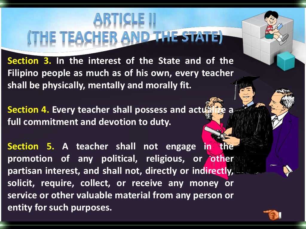 Code of Ethics for Professional Teachers of the Philippines