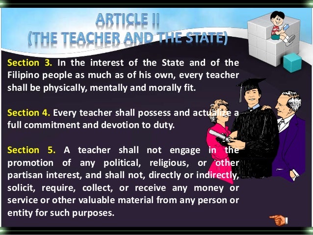 Code Of Ethics For Professional Teachers Of The Philippines Code Of Ethics For Professional Teachers Of The Philippines