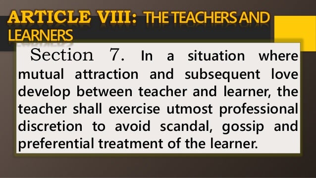 Code Of Ethics For Professional Teachers By Cath Shen Code Of Ethics For Professional Teachers By Cath Shen