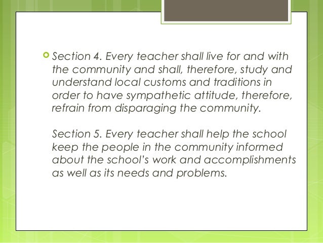 Code Of Ethics For Professional Teachers Simple