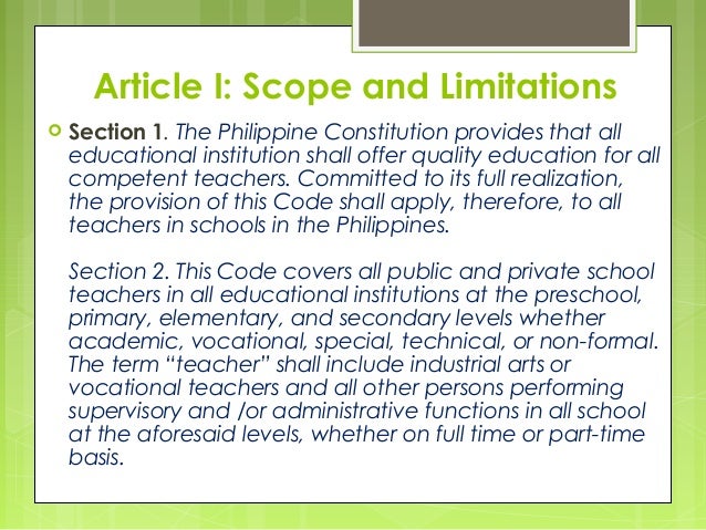 Code Of Ethics For Professional Teachers Simple Code Of Ethics For Professional Teachers Simple