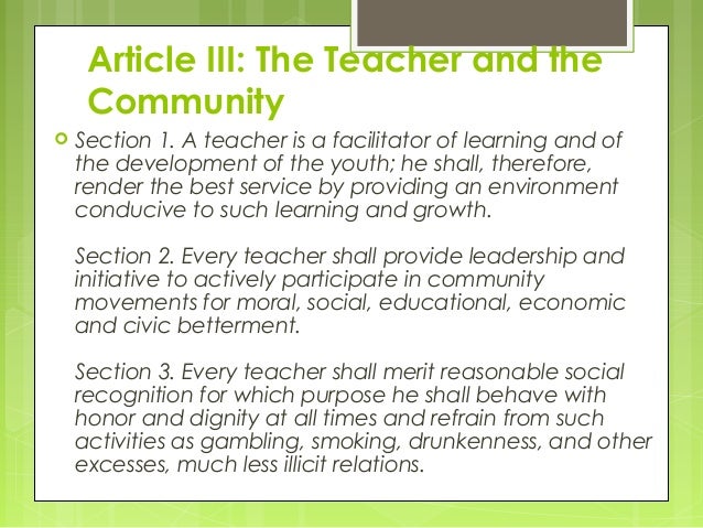 Code Of Ethics For Professional Teachers Simple Code Of Ethics For Professional Teachers Simple