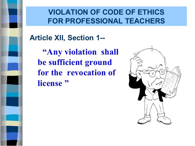 Code Of Ethics For Teachers Code Of Ethics For Teachers