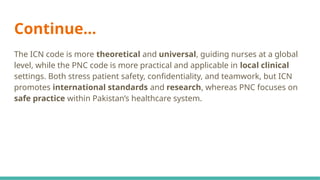 Comprehensive Analysis of Nursing Codes of Ethics: ICN vs PNC ...