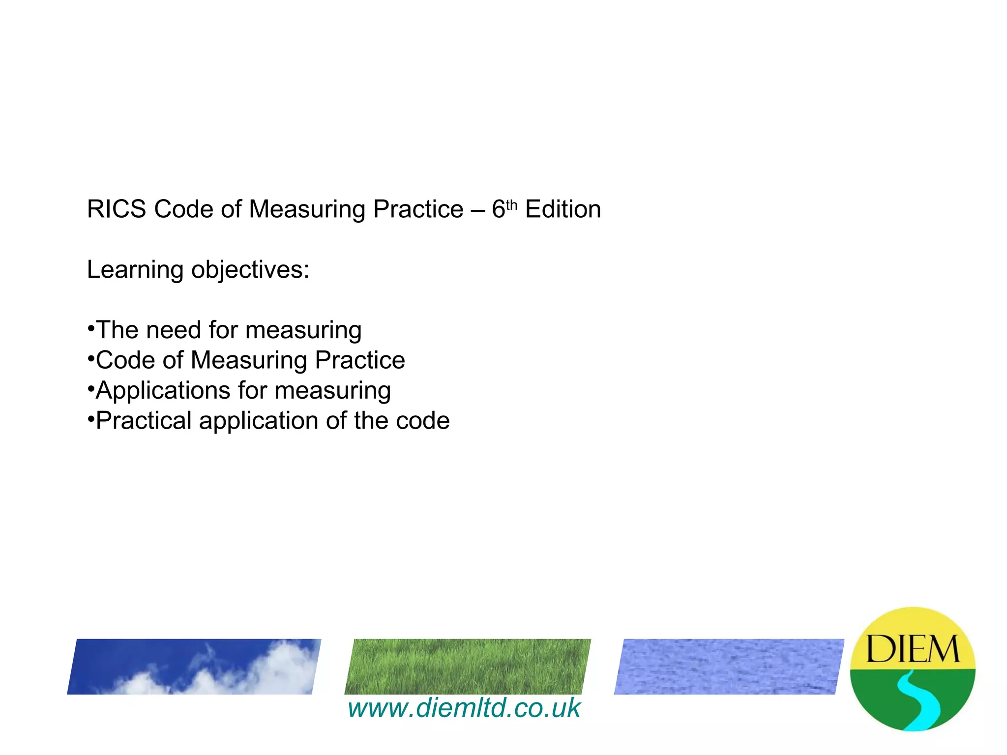An introduction to RICS Code of Measuring Practice - 6th Edition | PPT