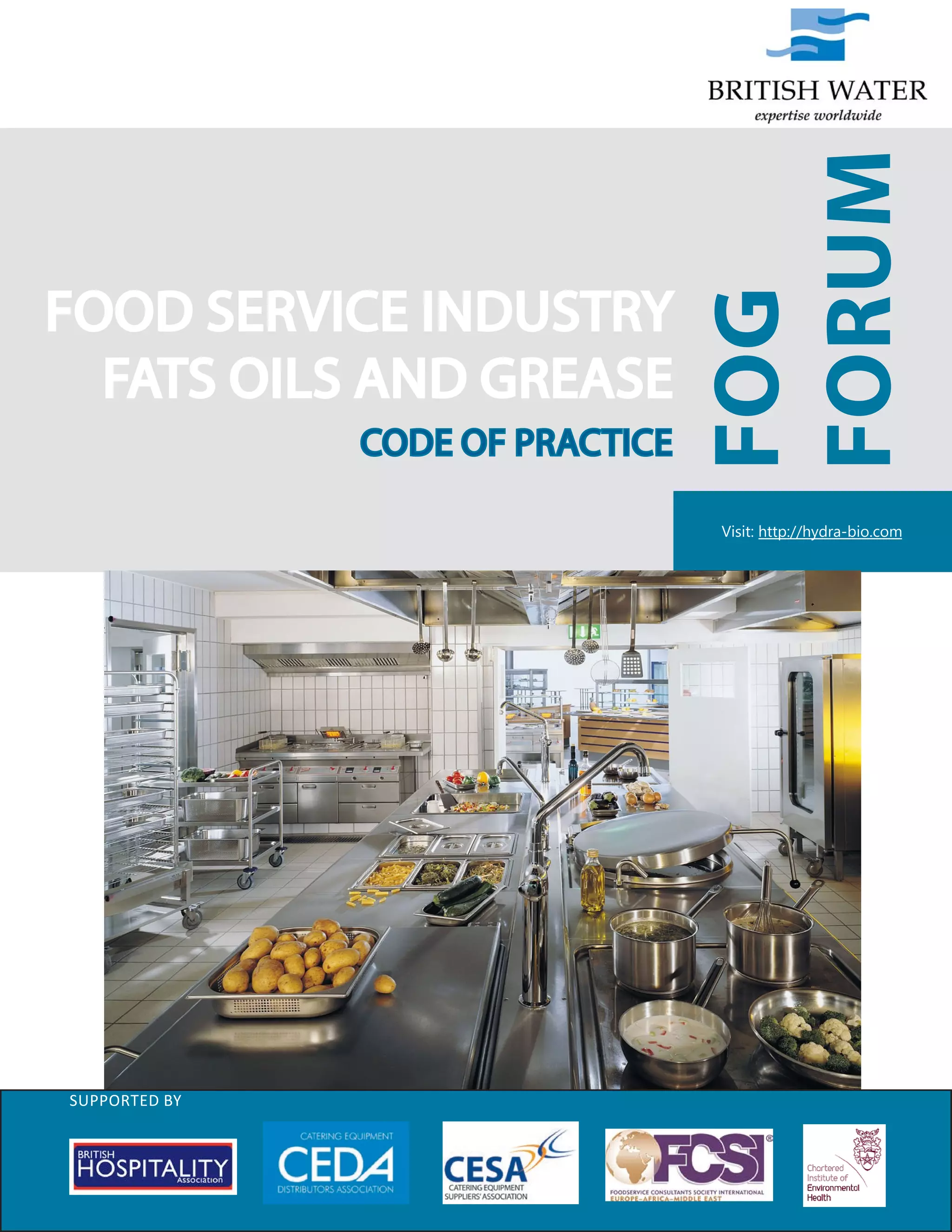 British Water Code of Practice for Food Industry PDF