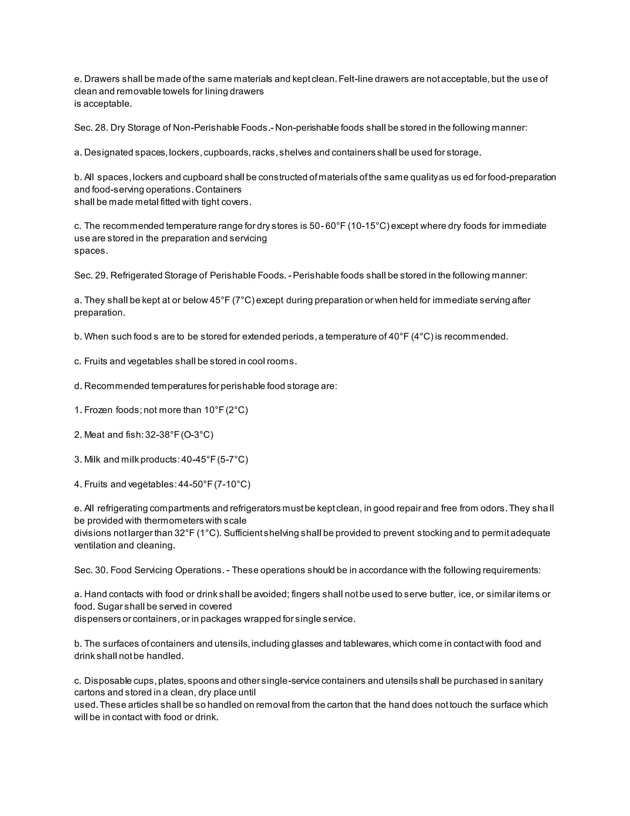 Code of sanitation | DOCX