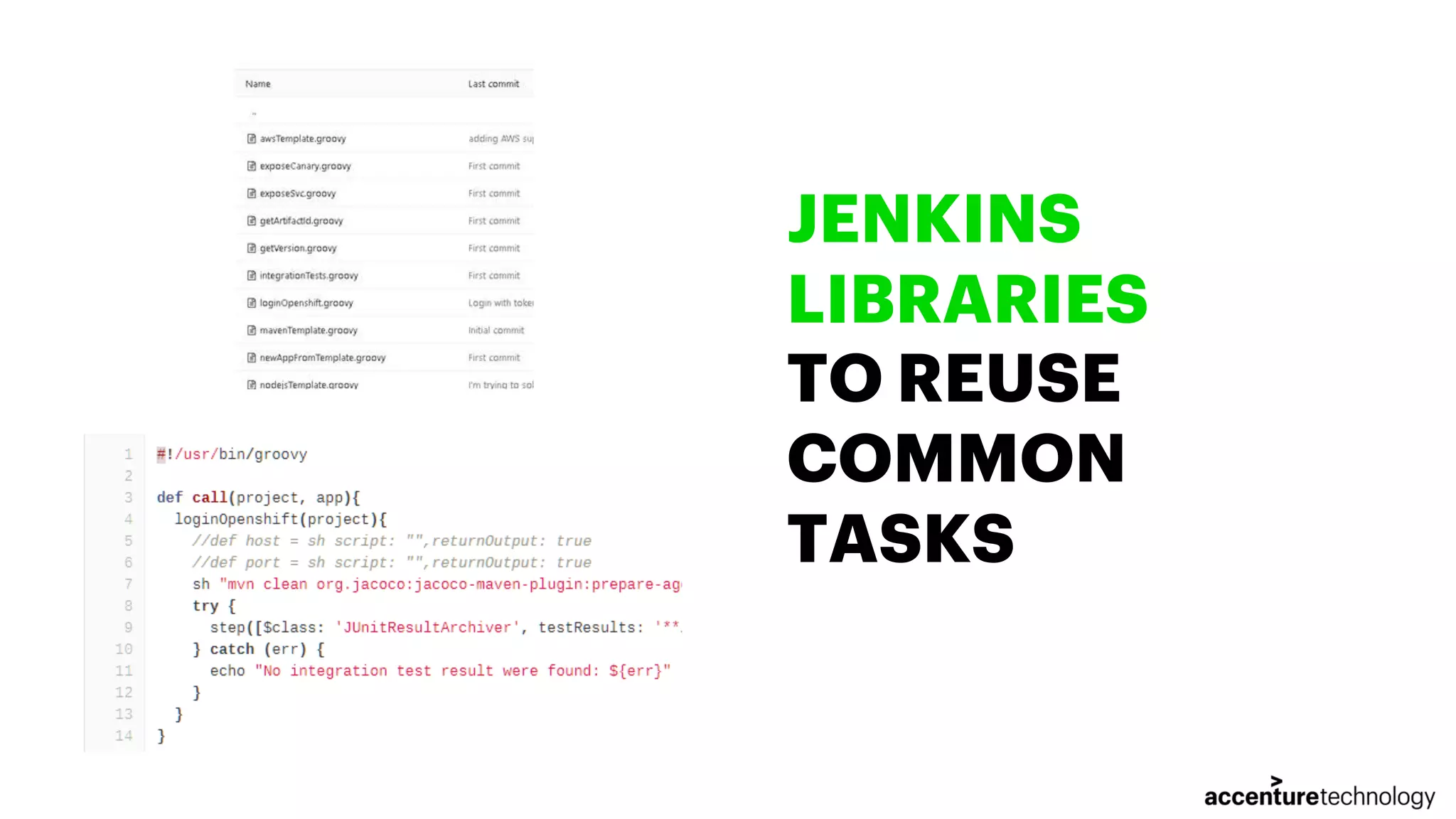 JENKINS LIBRARIES TO REUSE COMMON TASKS 