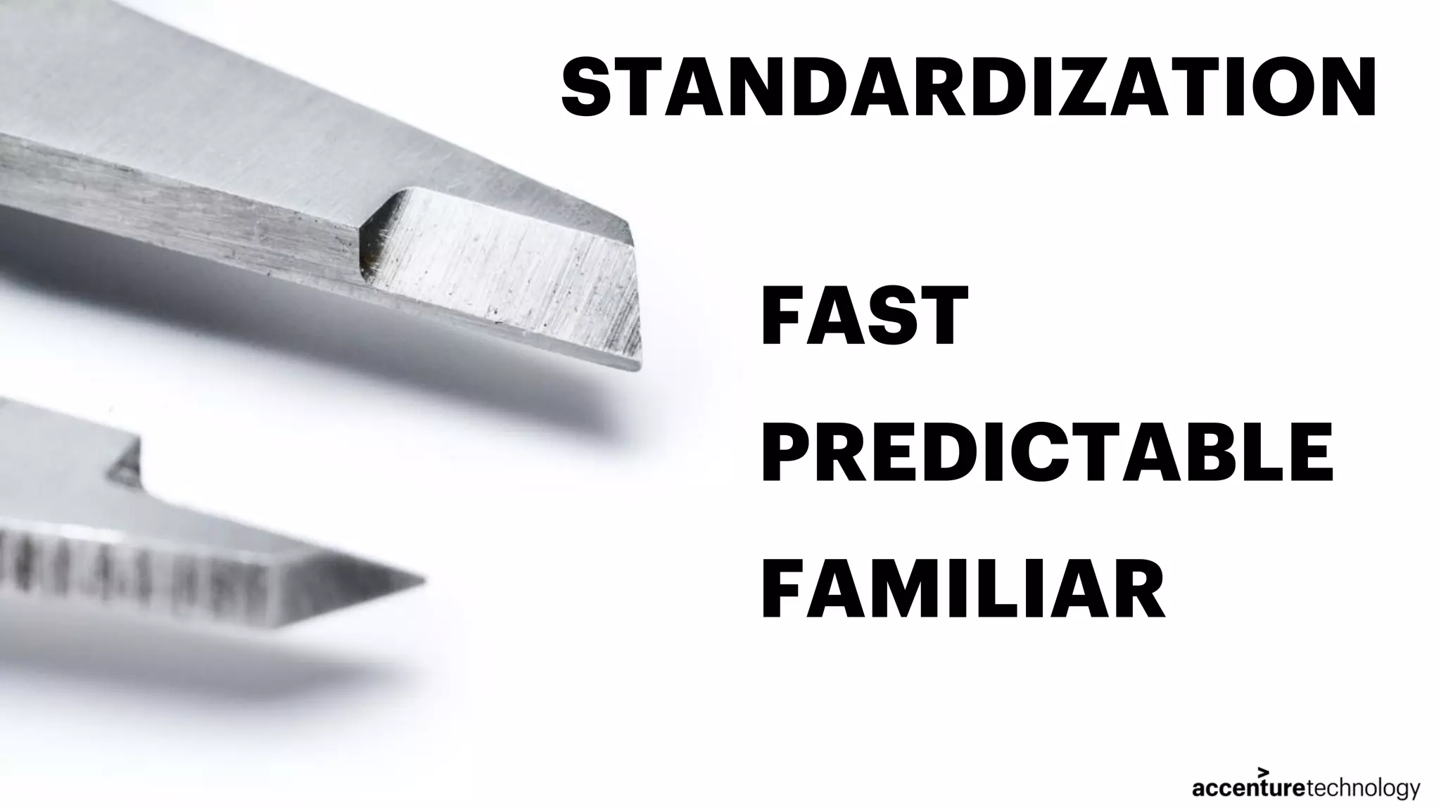 STANDARDIZATION FAST PREDICTABLE FAMILIAR 