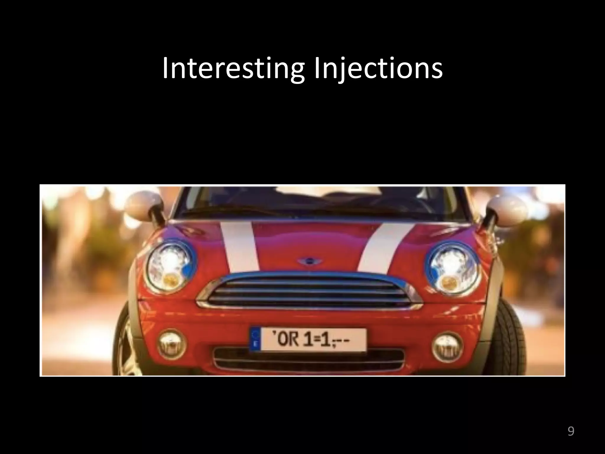 Interesting	Injections
9
 