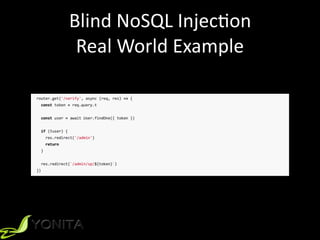 Blind	NoSQL	Injec9on	
Real	World	Example
 