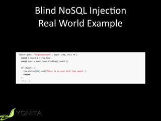 Blind	NoSQL	Injec9on	
Real	World	Example
 
