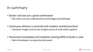 CodeOne 2019: "Continuous Delivery with Docker and Java"