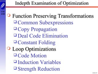 Code optimisation presnted | PPT