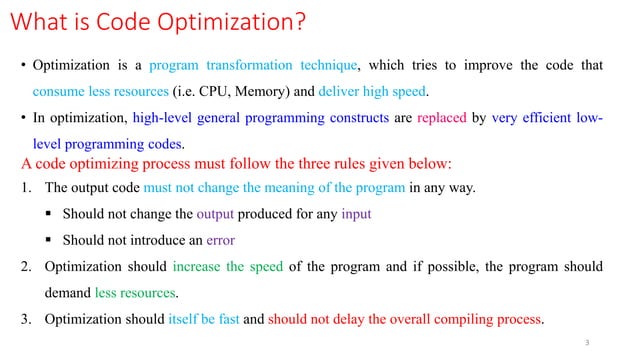 Code optimization in compiler design | PDF | Programming Languages ...
