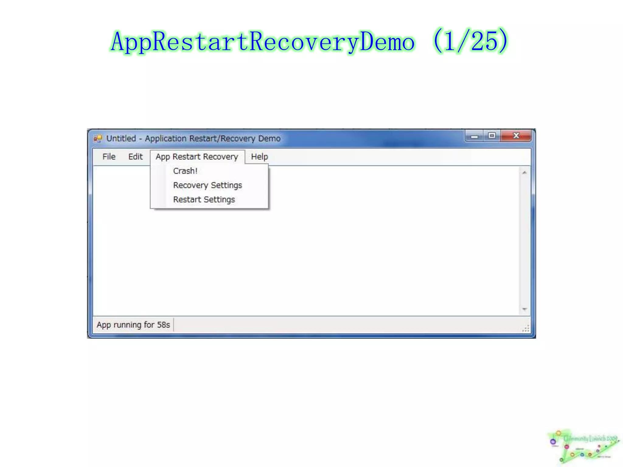 AppRestartRecoveryDemo (1/25)