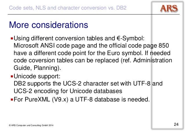 symbol unicode utf-8 euro and DB2 Codepages symbol unicode utf-8 euro and DB2 Codepages