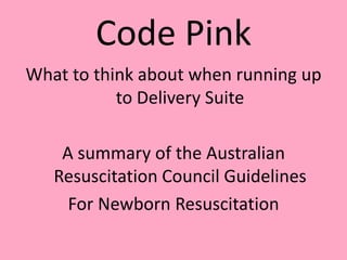 Code pink | PPT