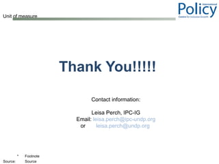 Thank You!!!!! Contact information: Leisa Perch, IPC-IG Email:  [email_address] or  [email_address]   