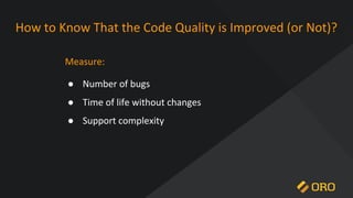 Code Quality Control in a PHP project. GeekTalks, Cherkassy 2020 | PDF