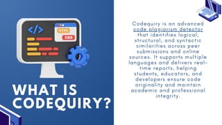 Codequiry: The Advanced Code Plagiarism Detector for Developers | PDF