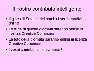 La proprietà intellettuale intelligente: 
le Creative Commons 
● 2001: Lawrence Lessig 
fonda Creative 
Commons,un'organizz 
azione senza scopo di 
lucro,dedicata ad 
ampliare le opere 
creative disponibili alla 
condivisione e al loro 
utilizzo in modo legale 
 
