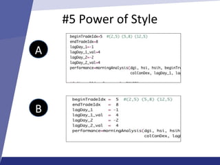 Code readability in r | PPT | Programming Languages | Computing