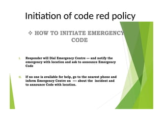 CODE RED POLICY AS PER NABH TRAINNING PPT.pptx