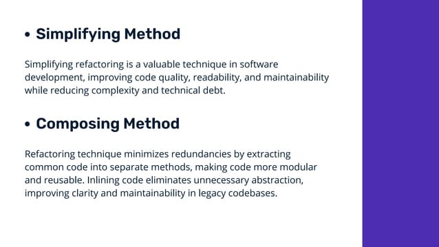 Code Refactoring In Software Development PPT code-refactoring-in-software-development-ppt