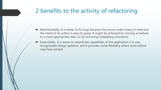 Code refactoring | PPTX