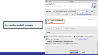 Next Install the available softwares.
 