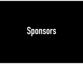 Sponsors
 