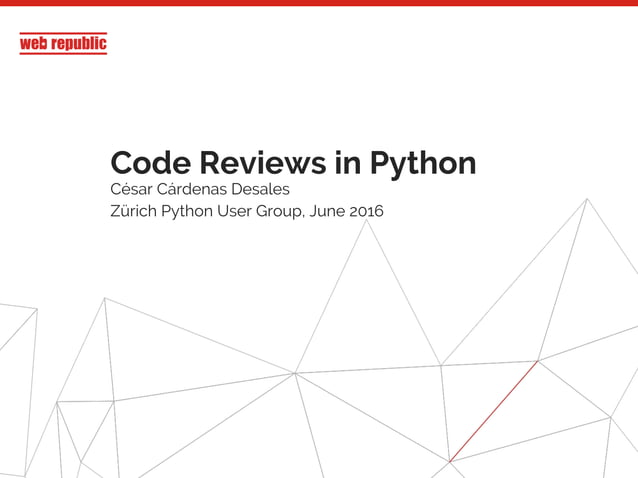 Code Reviews in Python - PyZh | PDF