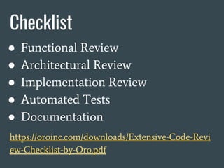 Code Review Best Practices | PPT